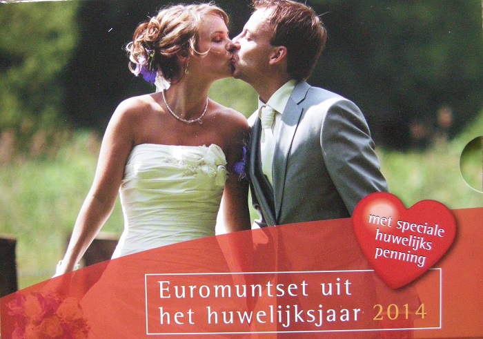 (afbeelding voor) Huwelijkset 2014 BU met penning